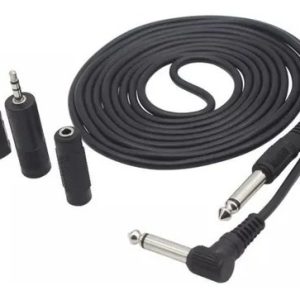Cable Guitarra Electrica 3 Mts 1/4 A 1/4 Con Adaptadores