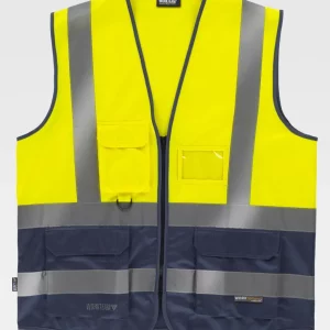 CHALECO ALTA VISIBILIDAD CON CREMALLERA C3606 WORKTEAM