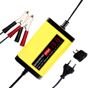 Cargador de Batería Auto 12V 2A Pantalla LED 220V 110V Inteligente Motocicleta 20AH