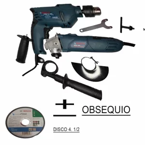 Combo taladro y pulidora de 1/2 y 4/1.2 tipo Bosch