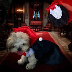Disfraz Drácula para mascota perro y gato