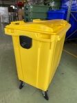 Cubo basura 800 l. amarillo