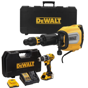 PDD25911-796 MARTILLO DEMOLEDOR 11 KG DEWALT+  DCD796D2 KIT DE ROTOMARTILLO 1/2″ 20V MAX XR DEWALT