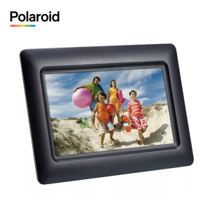 Porta Retrato Digital 7 Foto Alarma Usb Sd Negro Elegante