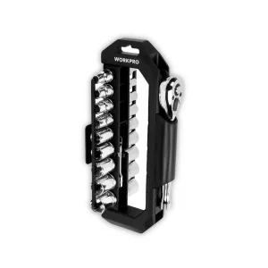 WORKPRO JUEGO TUBOS 20 piezas BOCALLAVES rotable encastre 3/8