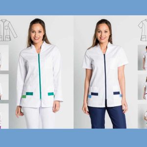 Casacas Sanitarias Originales Manga Larga o Corta Cremallera