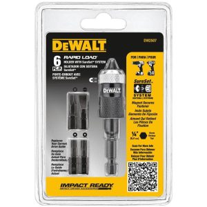 DW2507 JUEGO DE SUJETADOR Y PUNTAS (6 PZ) DEWALT RAPID LOAD