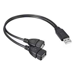 Cable Splitter Usb 2.0 En Y 1 Macho 2 Hembras